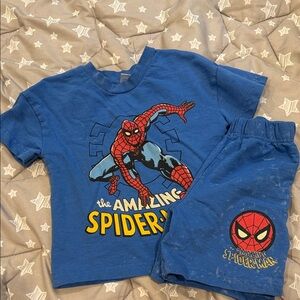 Marvel Blue Spider-Man Kids Matching Set